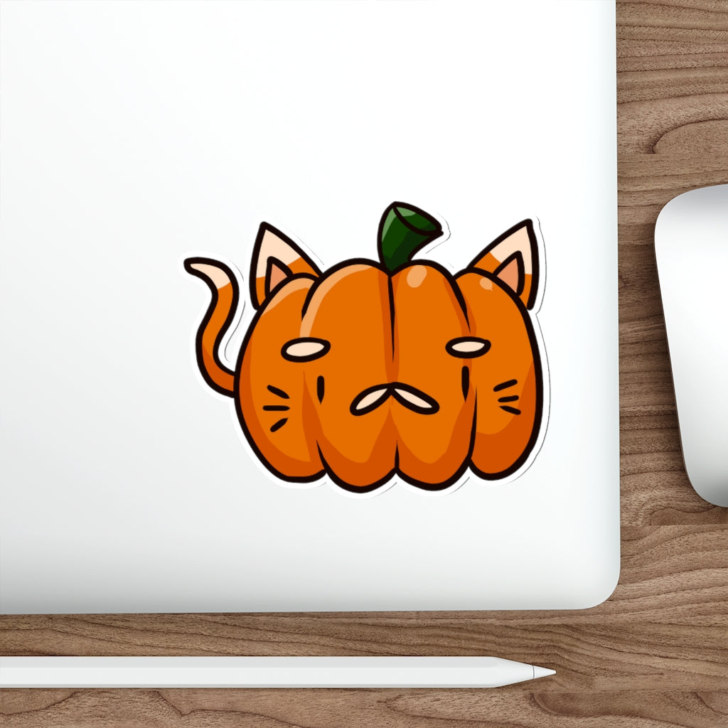 Pumpkin Cat Die-Cut Sticker