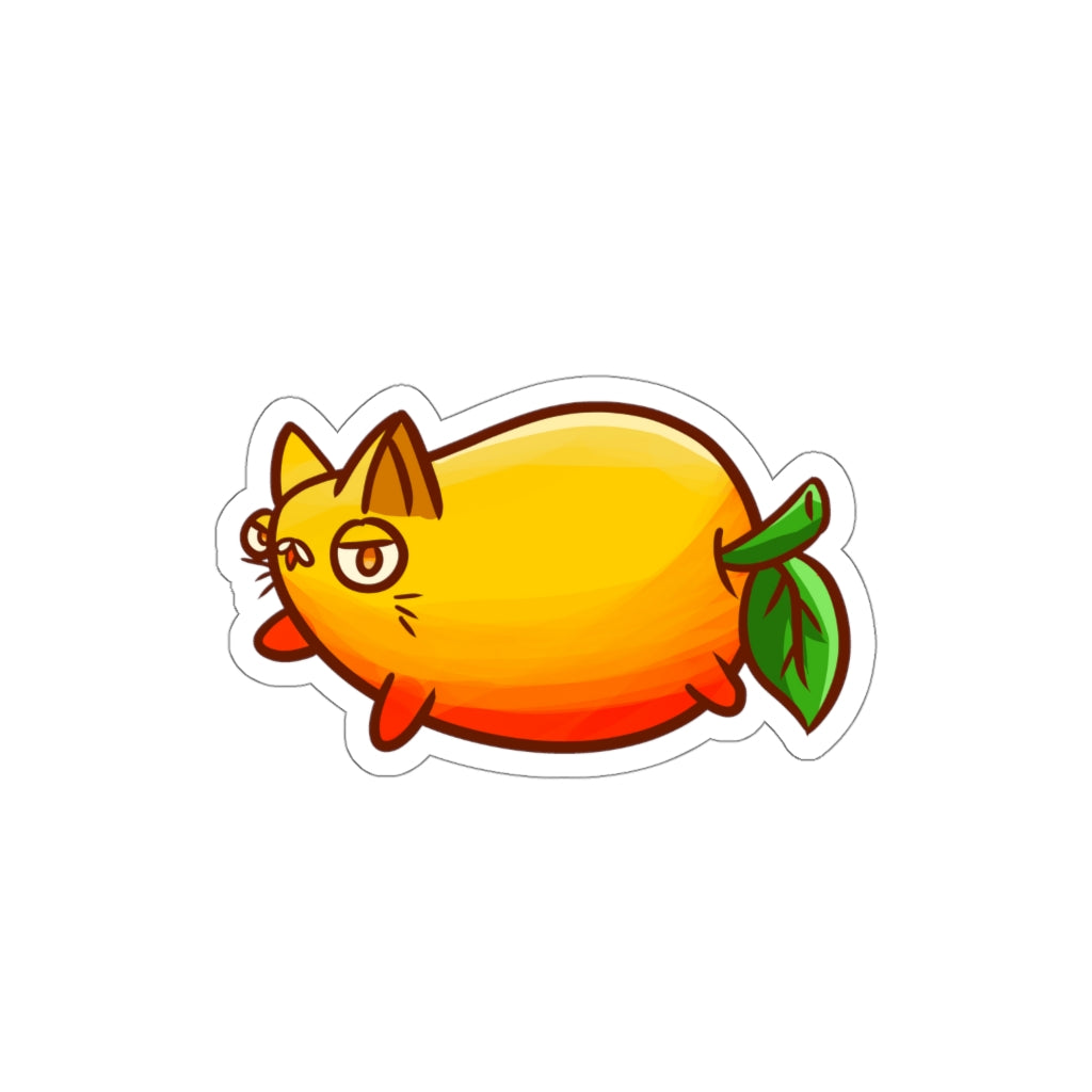 Mango Cat Die-Cut Sticker