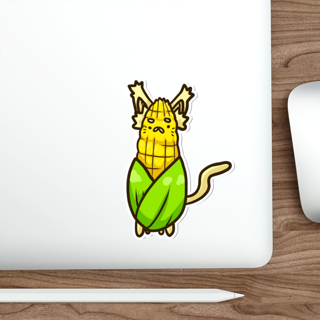 Corn Cat Die-Cut Sticker