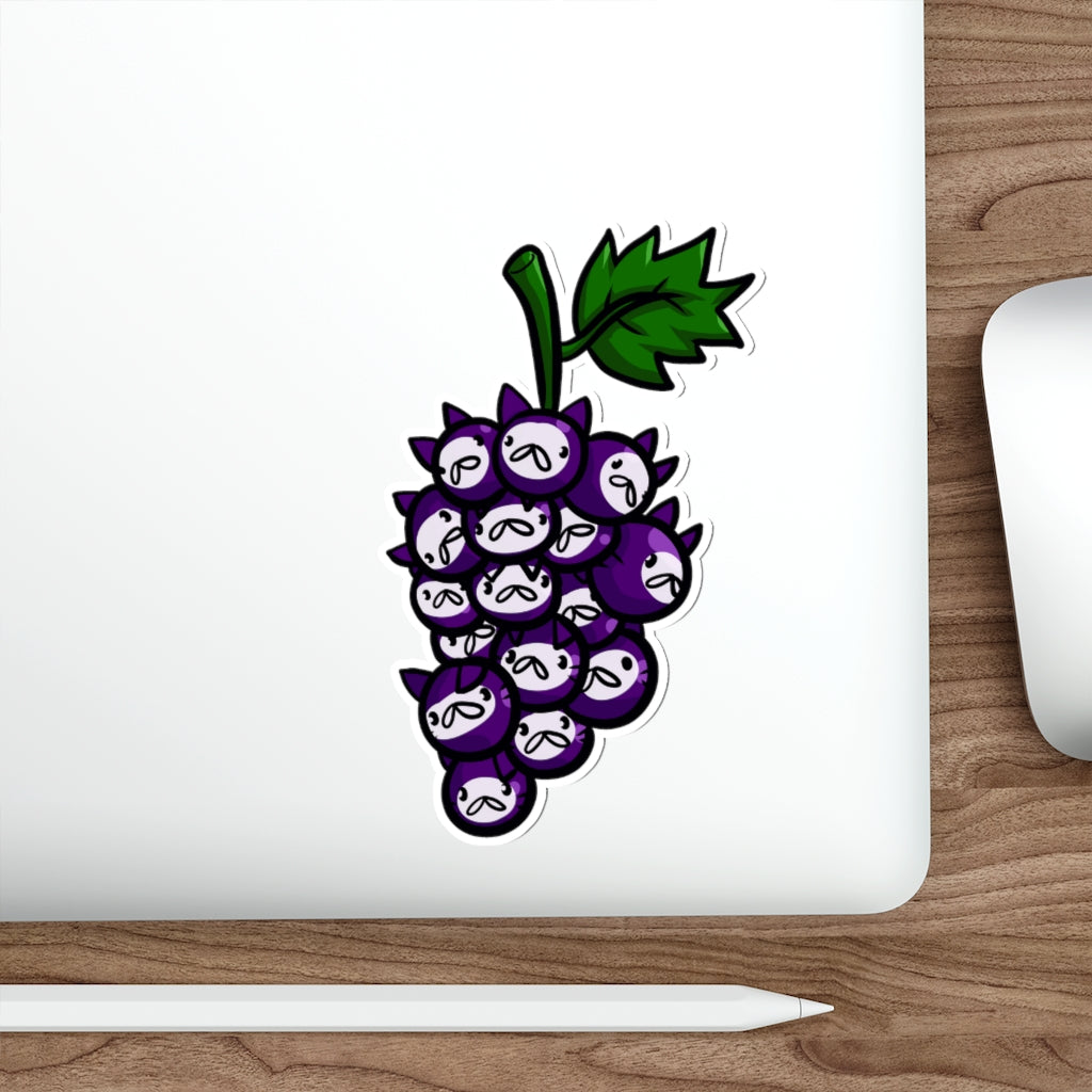 Grape Cats Die-Cut Sticker