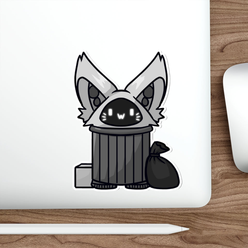 Trash Cat Die-Cut Sticker
