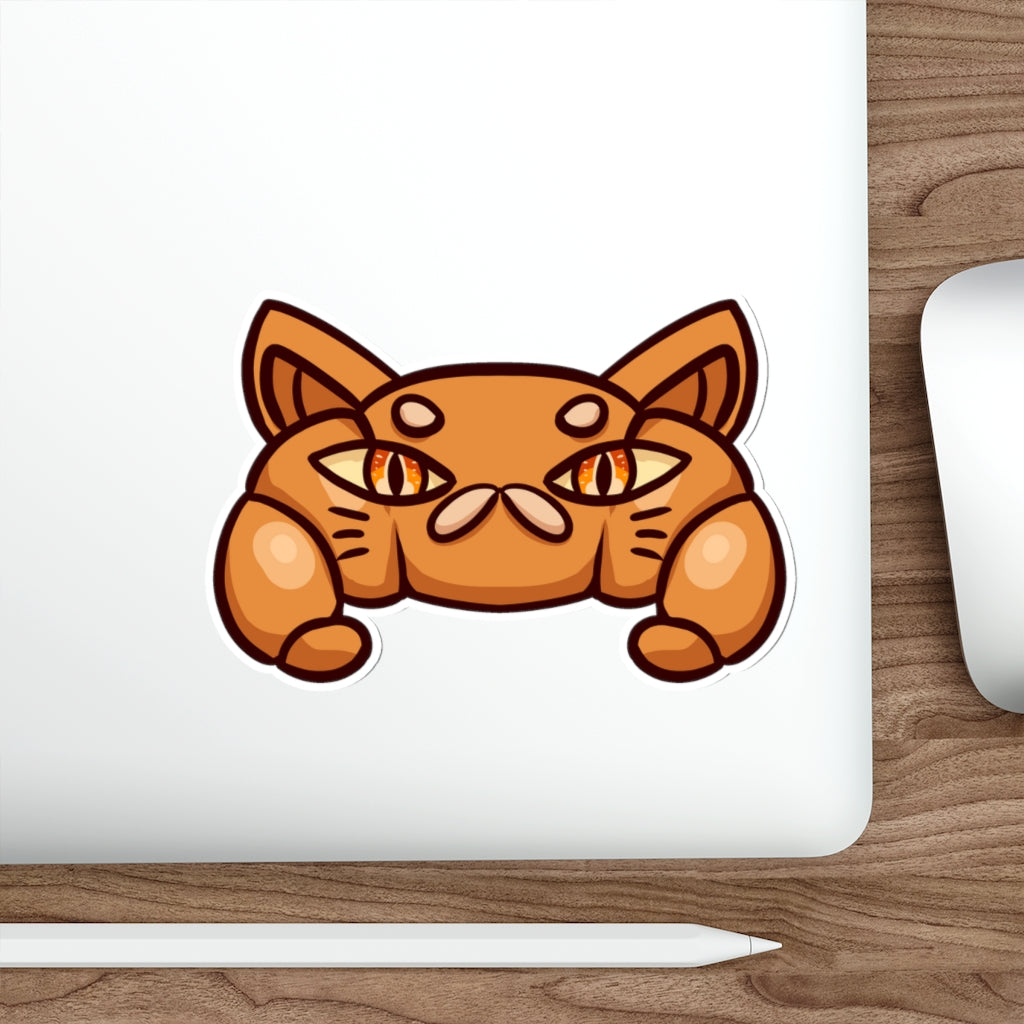 Croissant Cat Die-Cut Sticker
