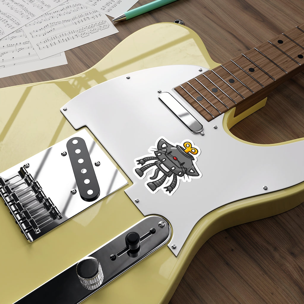 Windup Cat Die-Cut Sticker