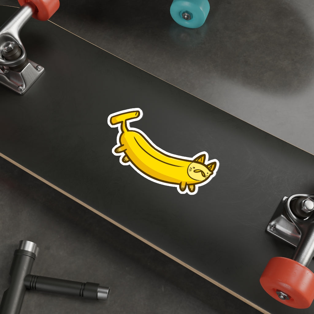 Banana Cat Die-Cut Sticker