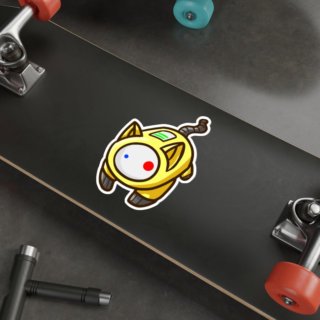 Battery Cat Die-Cut Sticker