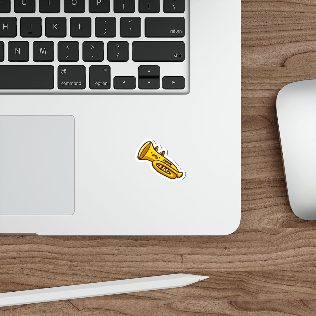 Cornet Cat Die-Cut Sticker