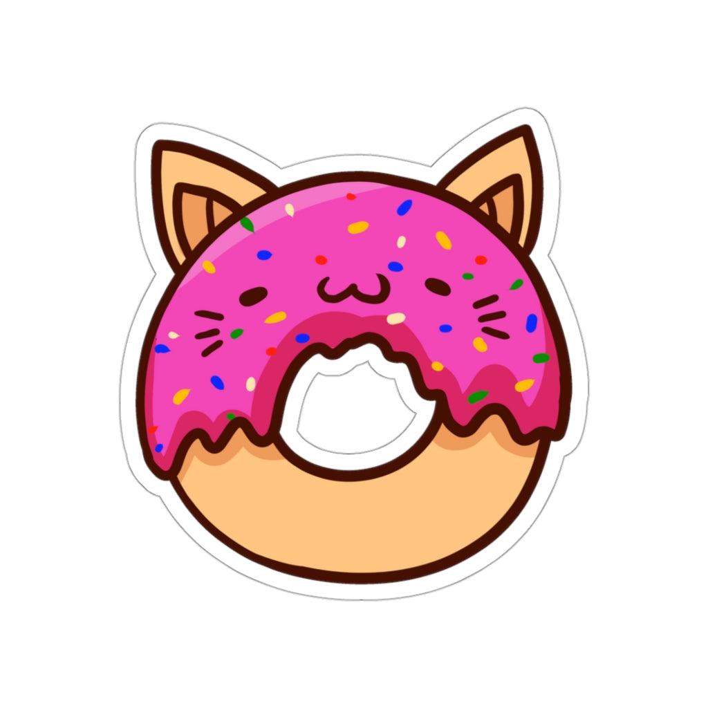 Donut Cat Die-Cut Sticker