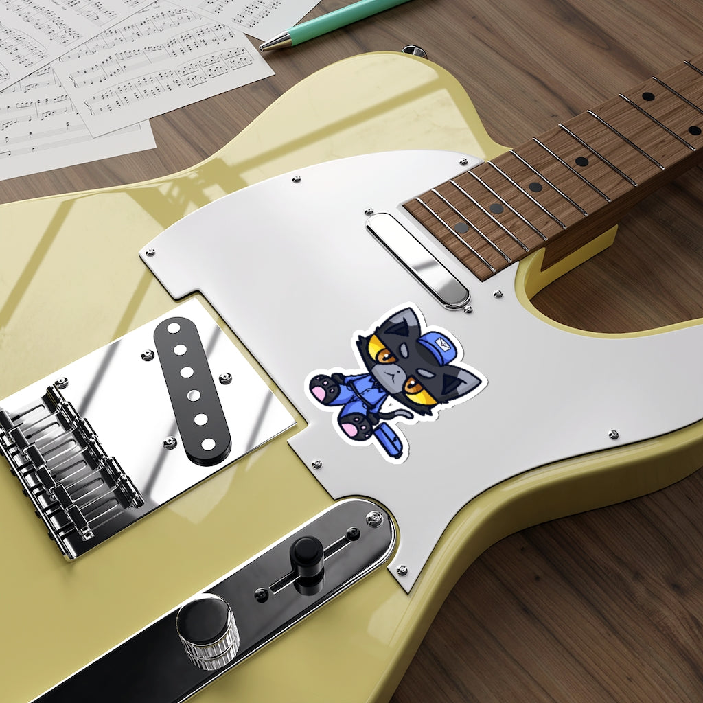 Mailman Cat Die-Cut Sticker