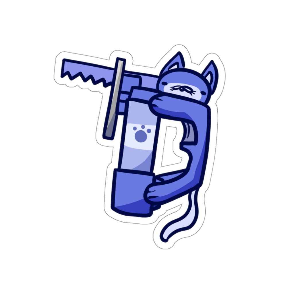 Jigsaw Cat Die-Cut Sticker