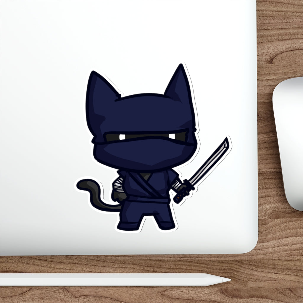 Ninja Cat Die-Cut Sticker