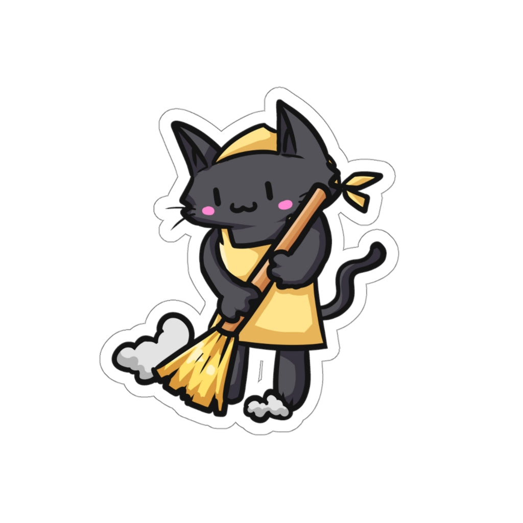 Cleaner Cat Die-Cut Sticker