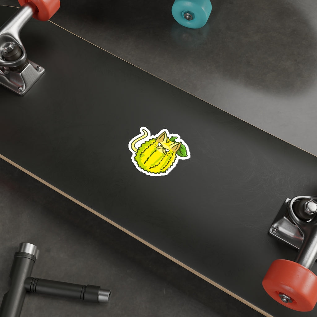 Jackfruit Cat Die-Cut Sticker