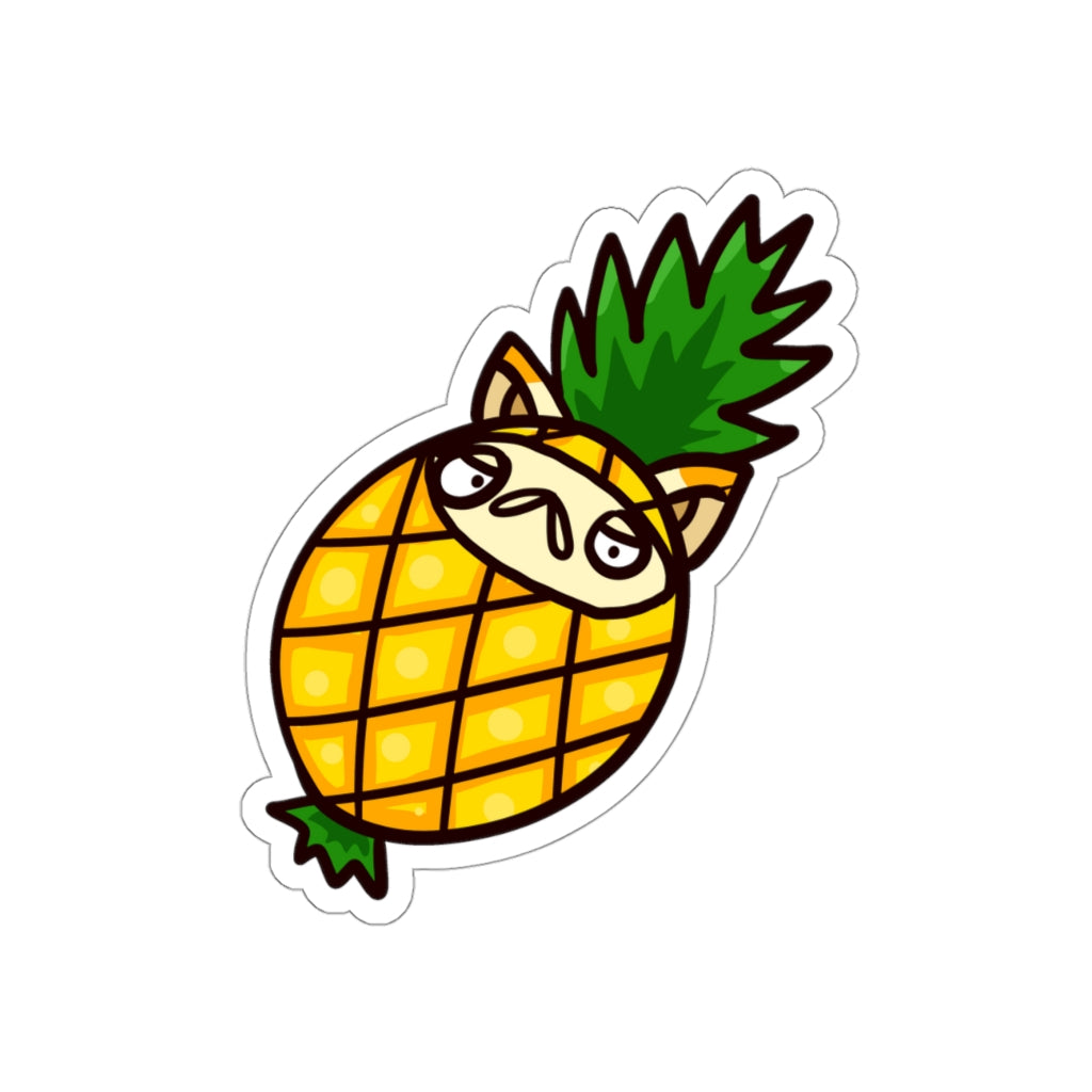 Pineapple Cat Die-Cut Sticker