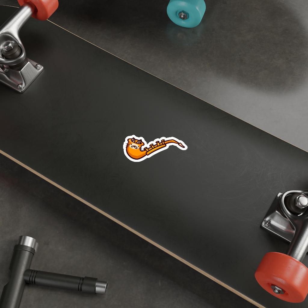 Saxophone Cat Die-Cut Sticker