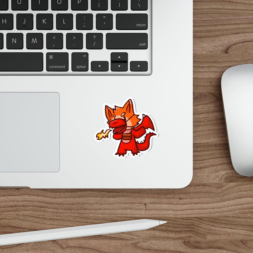 Dragon Cat Die-Cut Sticker