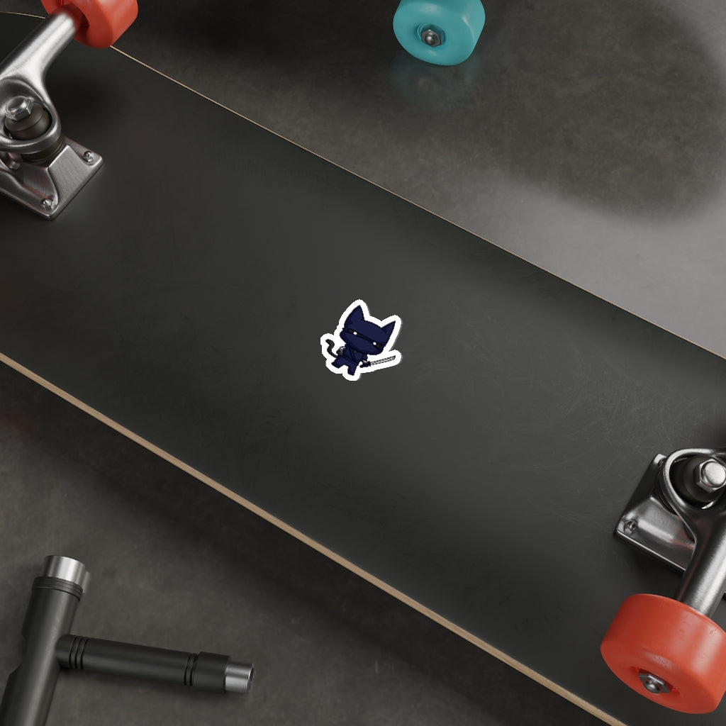 Ninja Cat Die-Cut Sticker