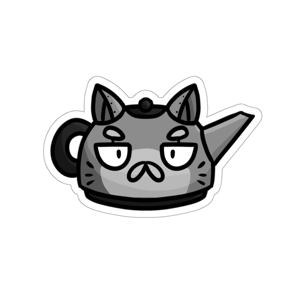 Kettle Cat Die-Cut Sticker