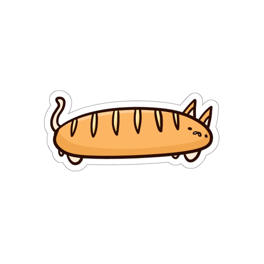 Baguette Cat Die-Cut Sticker