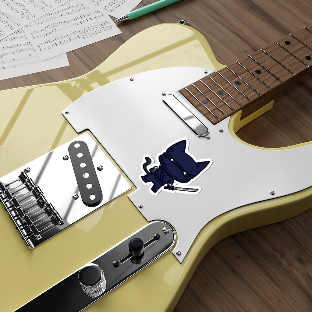 Ninja Cat Die-Cut Sticker