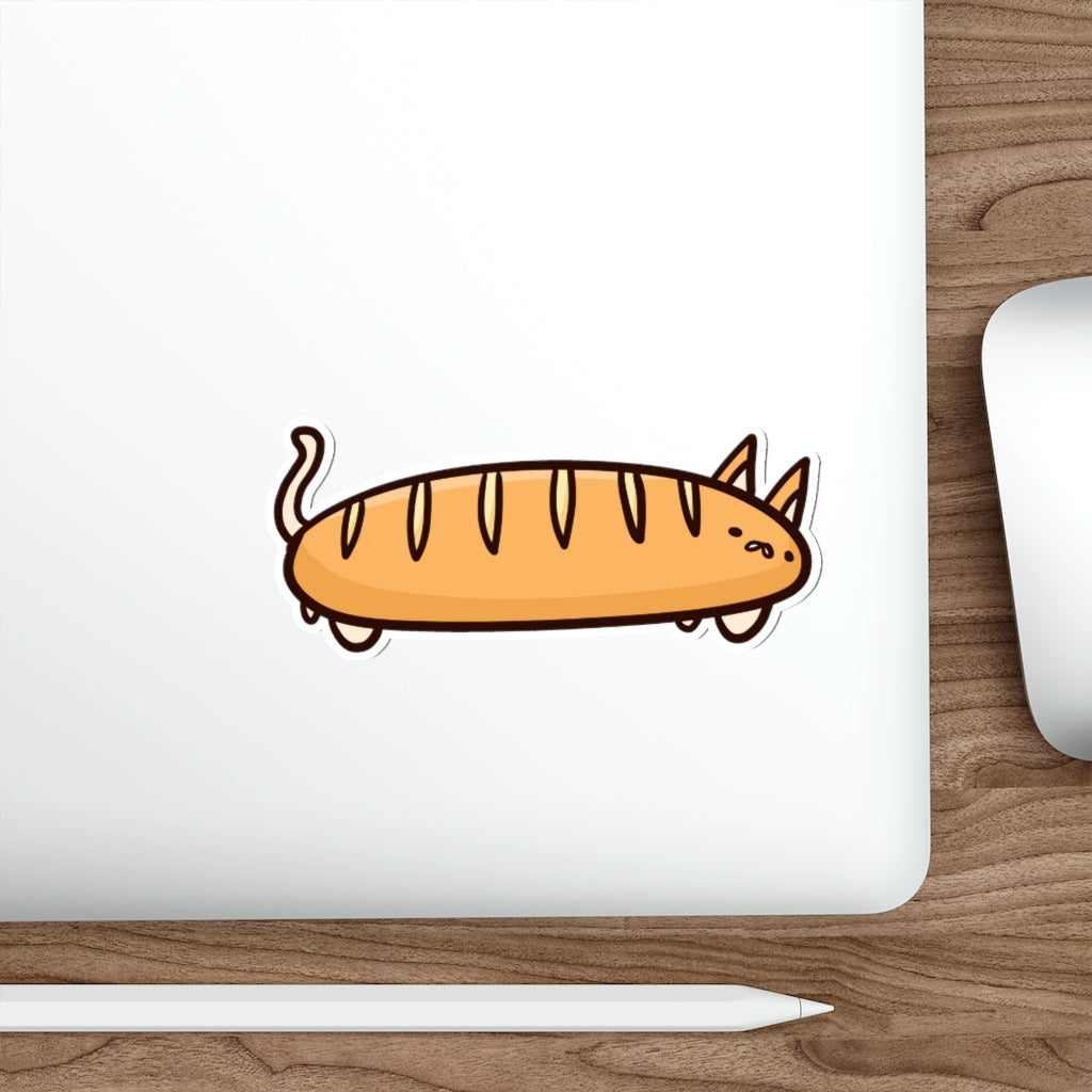 Baguette Cat Die-Cut Sticker