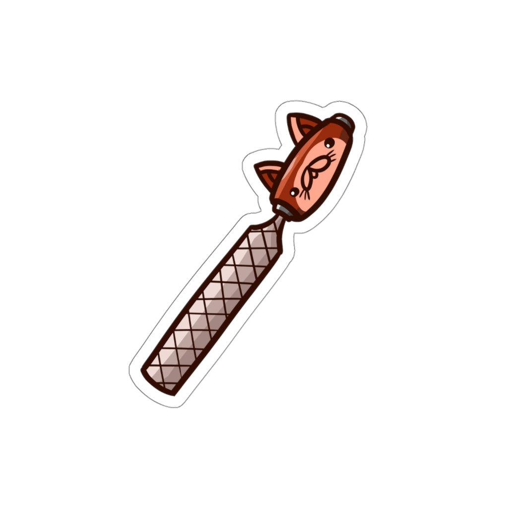 File Cat Die-Cut Sticker