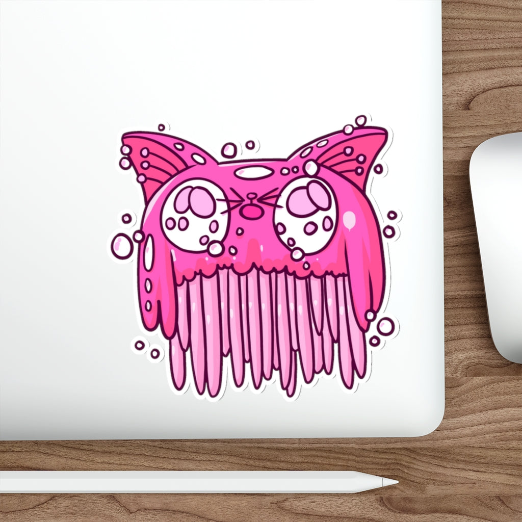 Tentacles Cat Die-Cut Sticker
