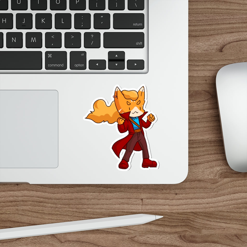 Adventurer Cat Die-Cut Sticker