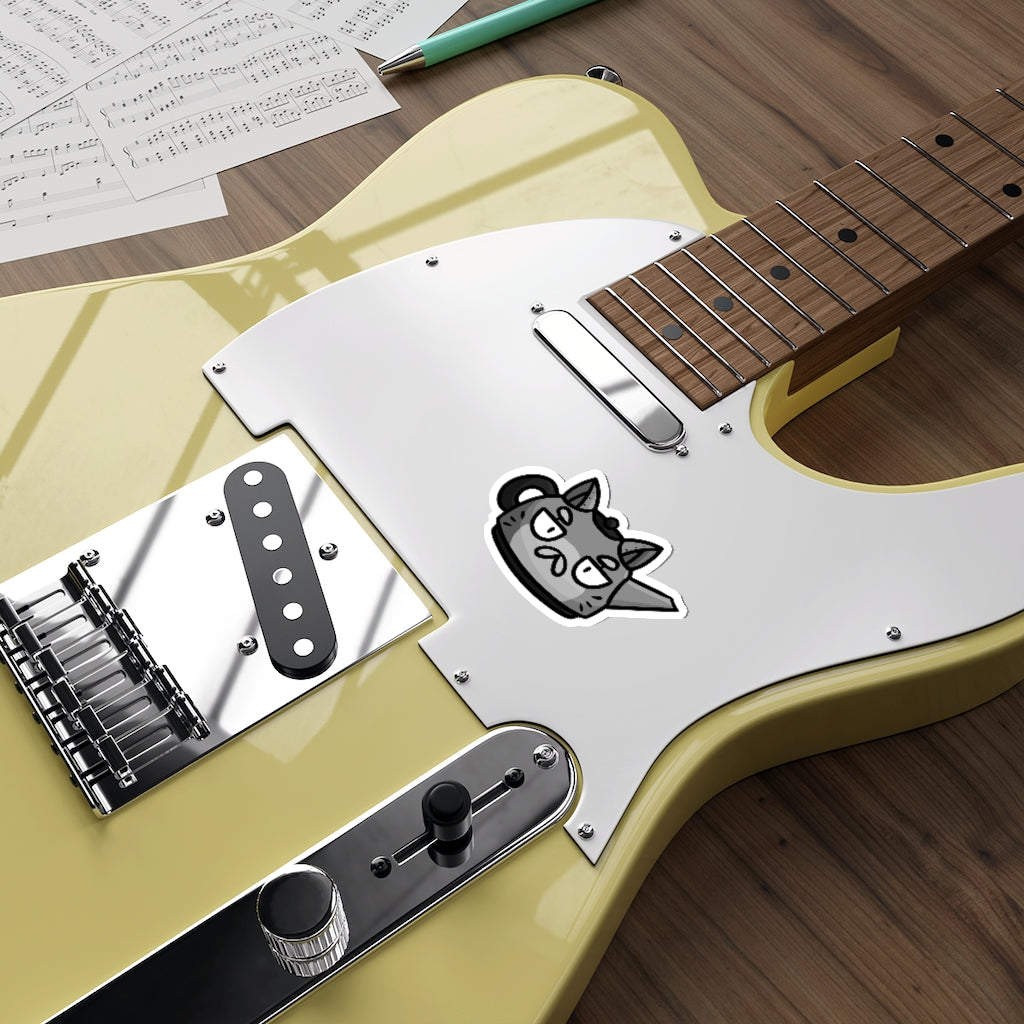 Kettle Cat Die-Cut Sticker