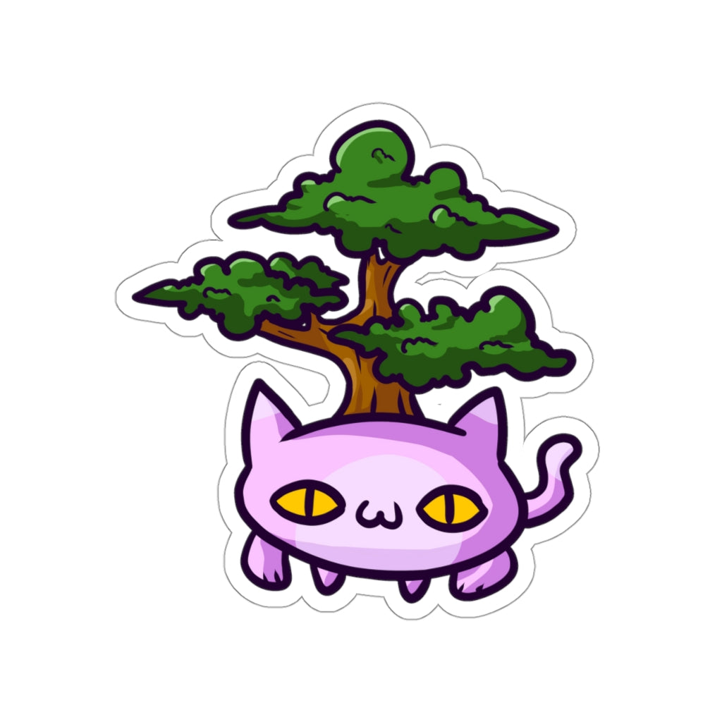 Bonsai Cat Die-Cut Sticker