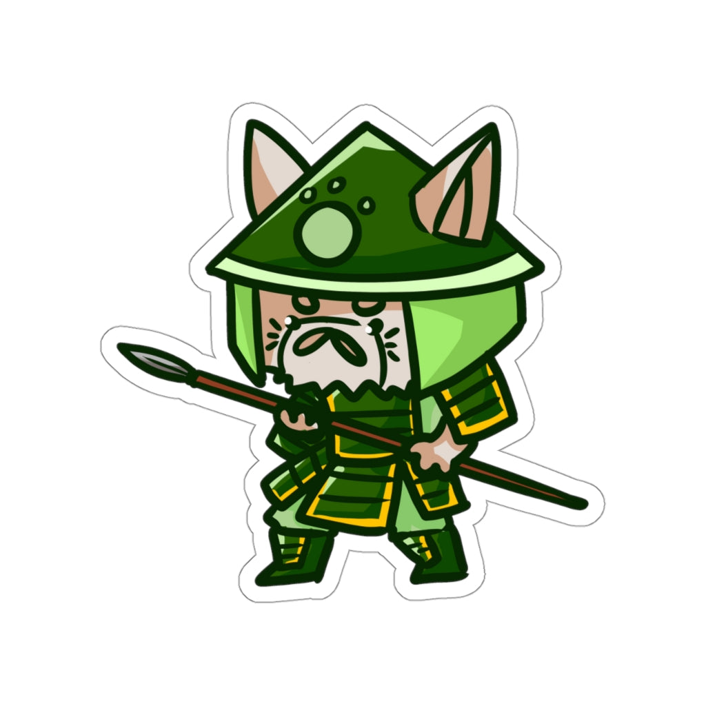 Yari Samurai Cat Die-Cut Sticker