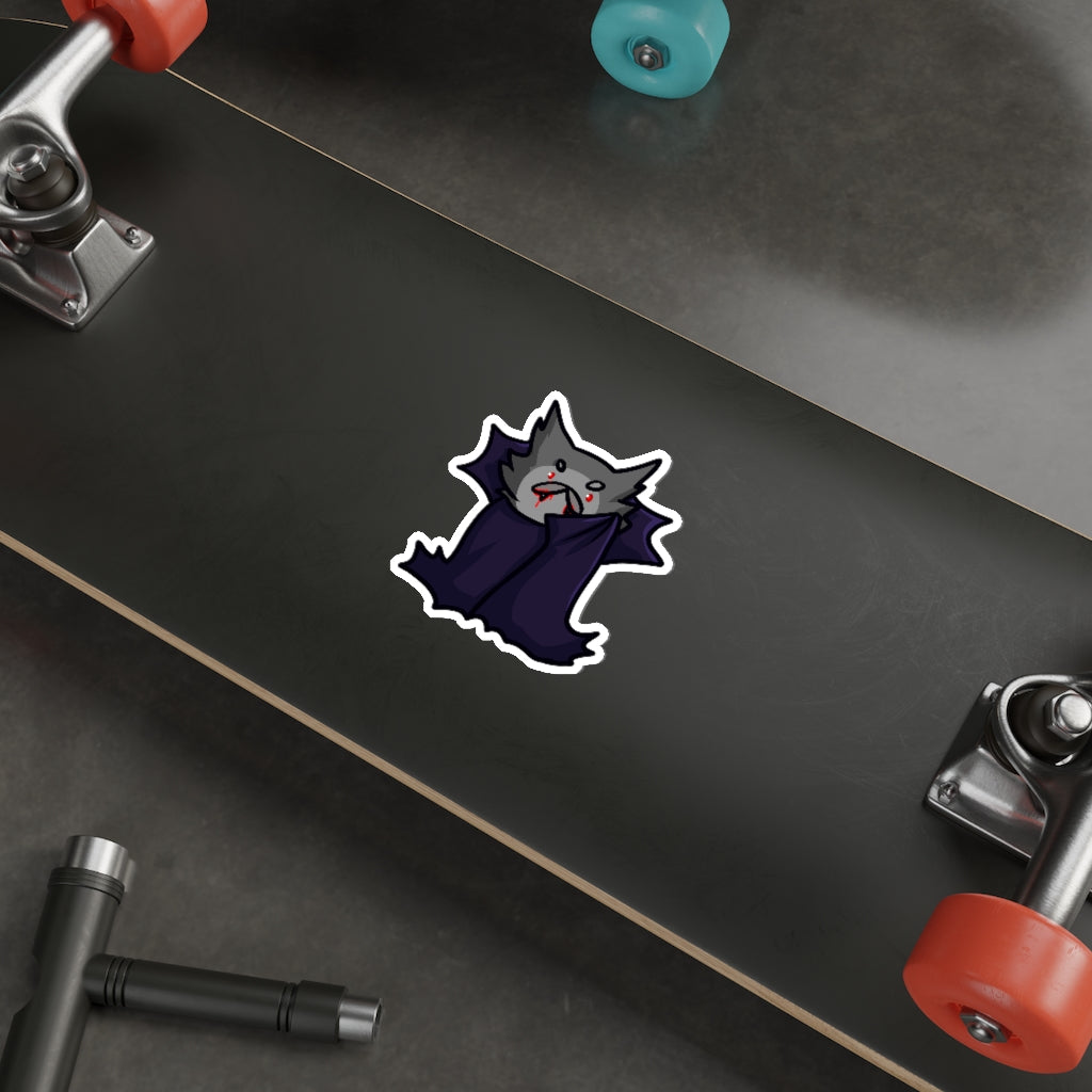 Vampire Cat Die-Cut Sticker