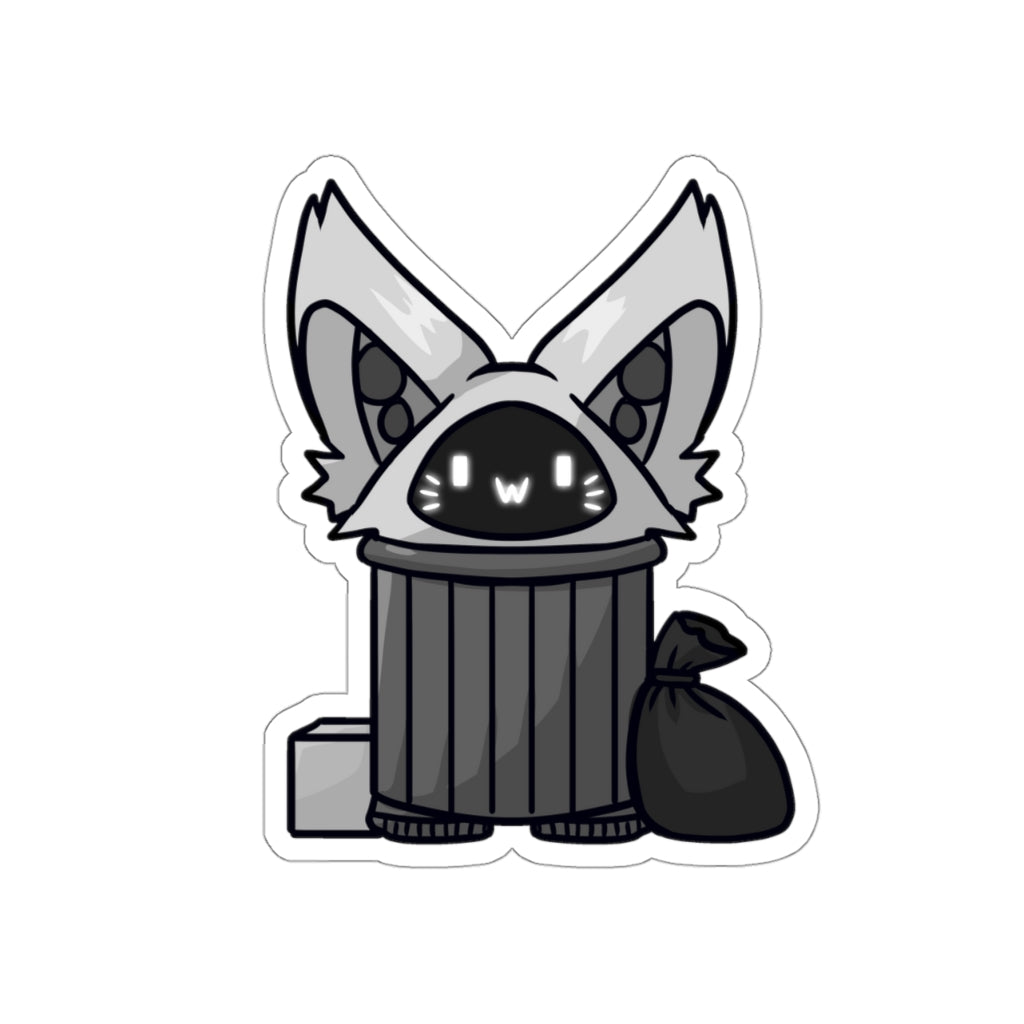 Trash Cat Die-Cut Sticker