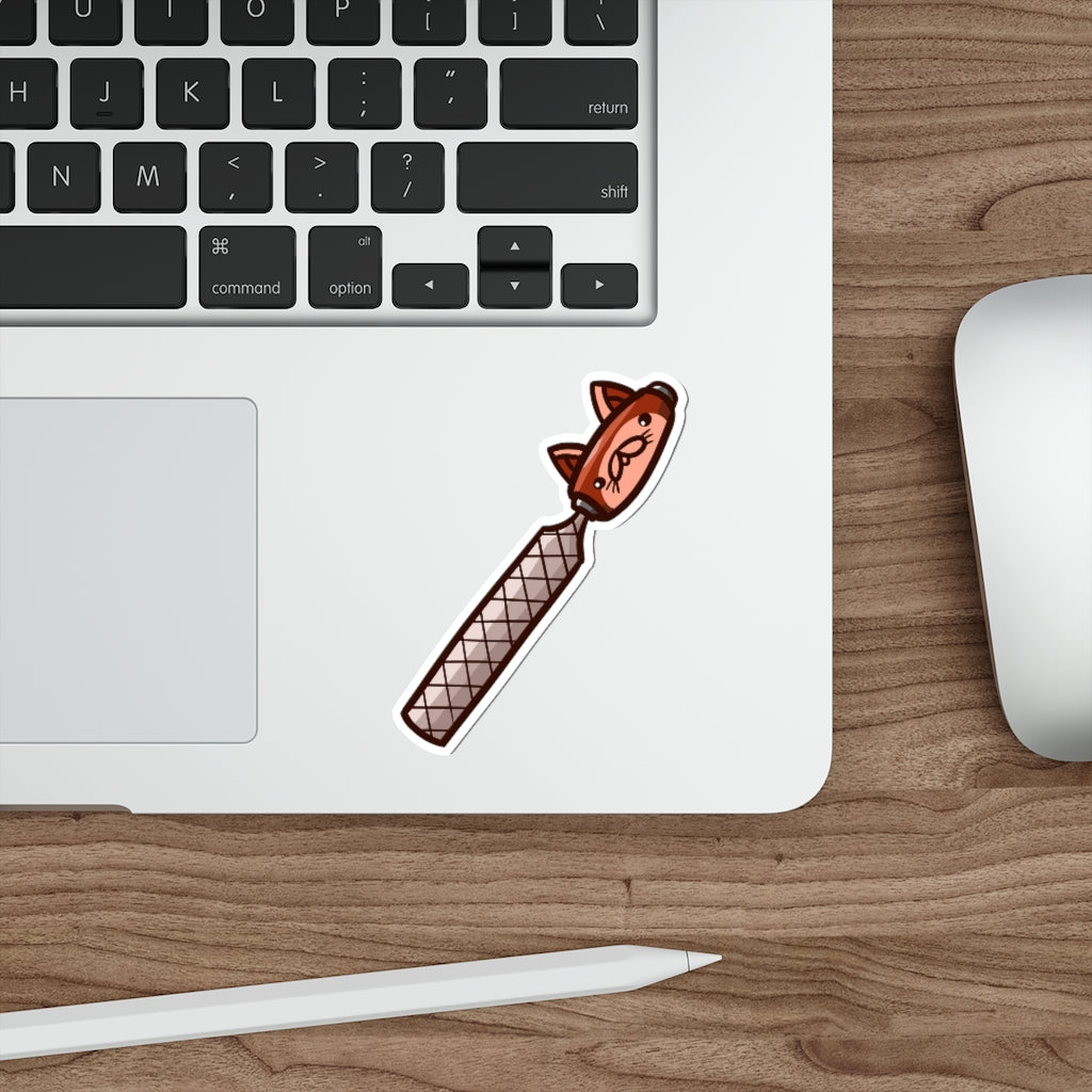 File Cat Die-Cut Sticker
