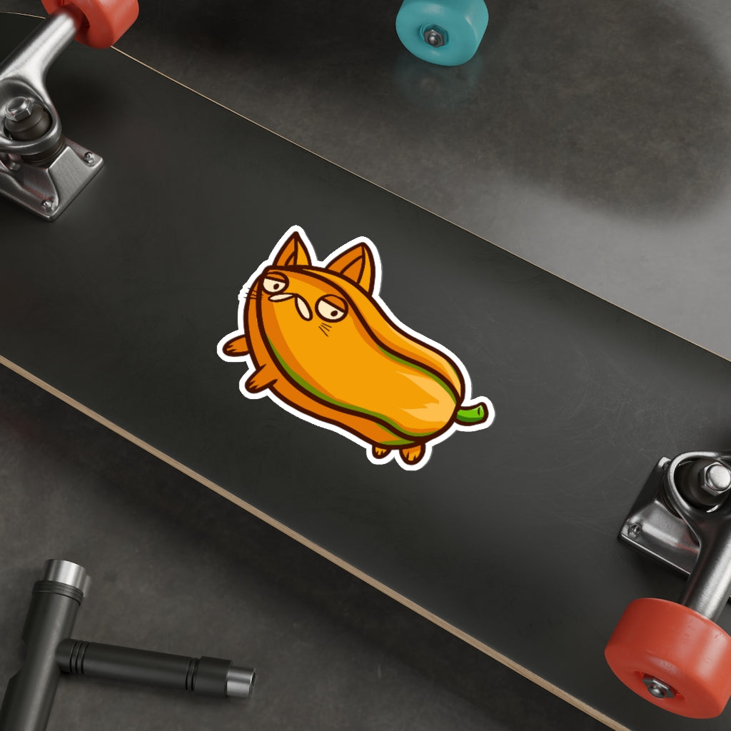 Papaya Cat Die-Cut Sticker