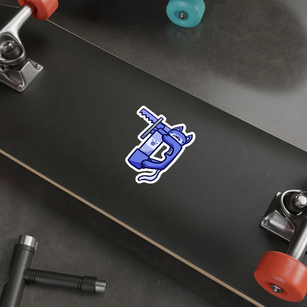 Jigsaw Cat Die-Cut Sticker
