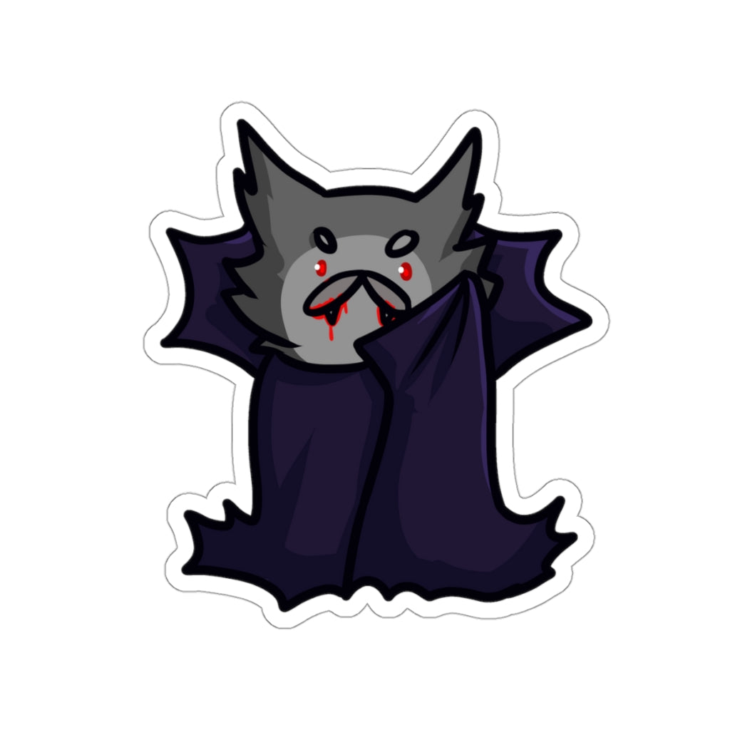 Vampire Cat Die-Cut Sticker