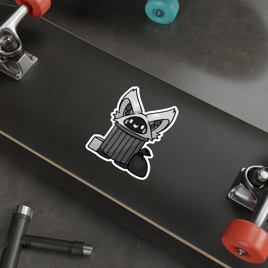 Trash Cat Die-Cut Sticker