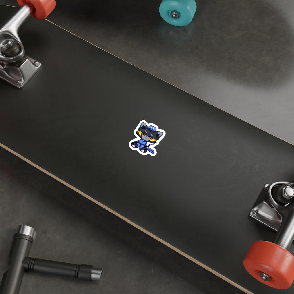 Mailman Cat Die-Cut Sticker