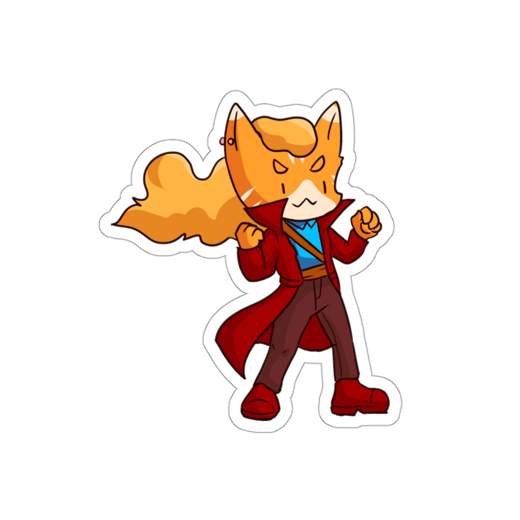 Adventurer Cat Die-Cut Sticker