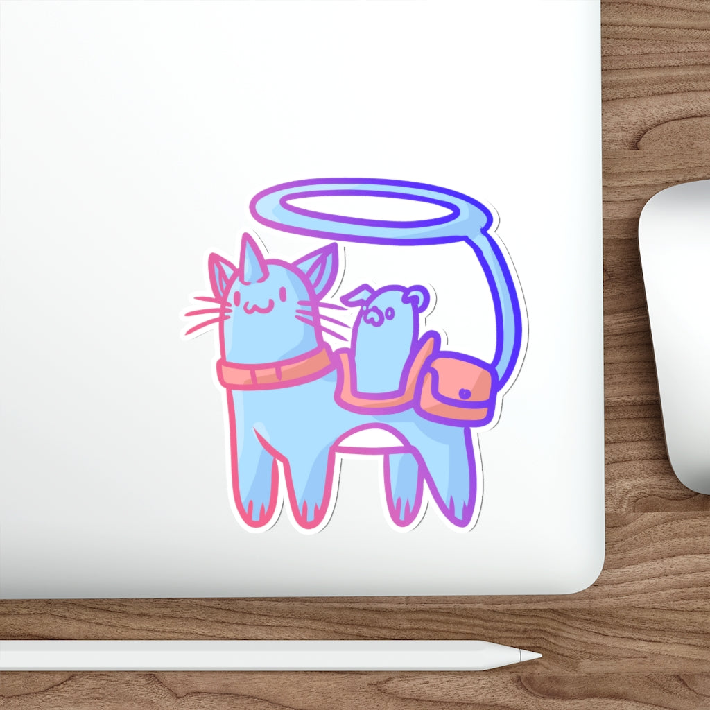 Magical Adventure Cat Die-Cut Sticker