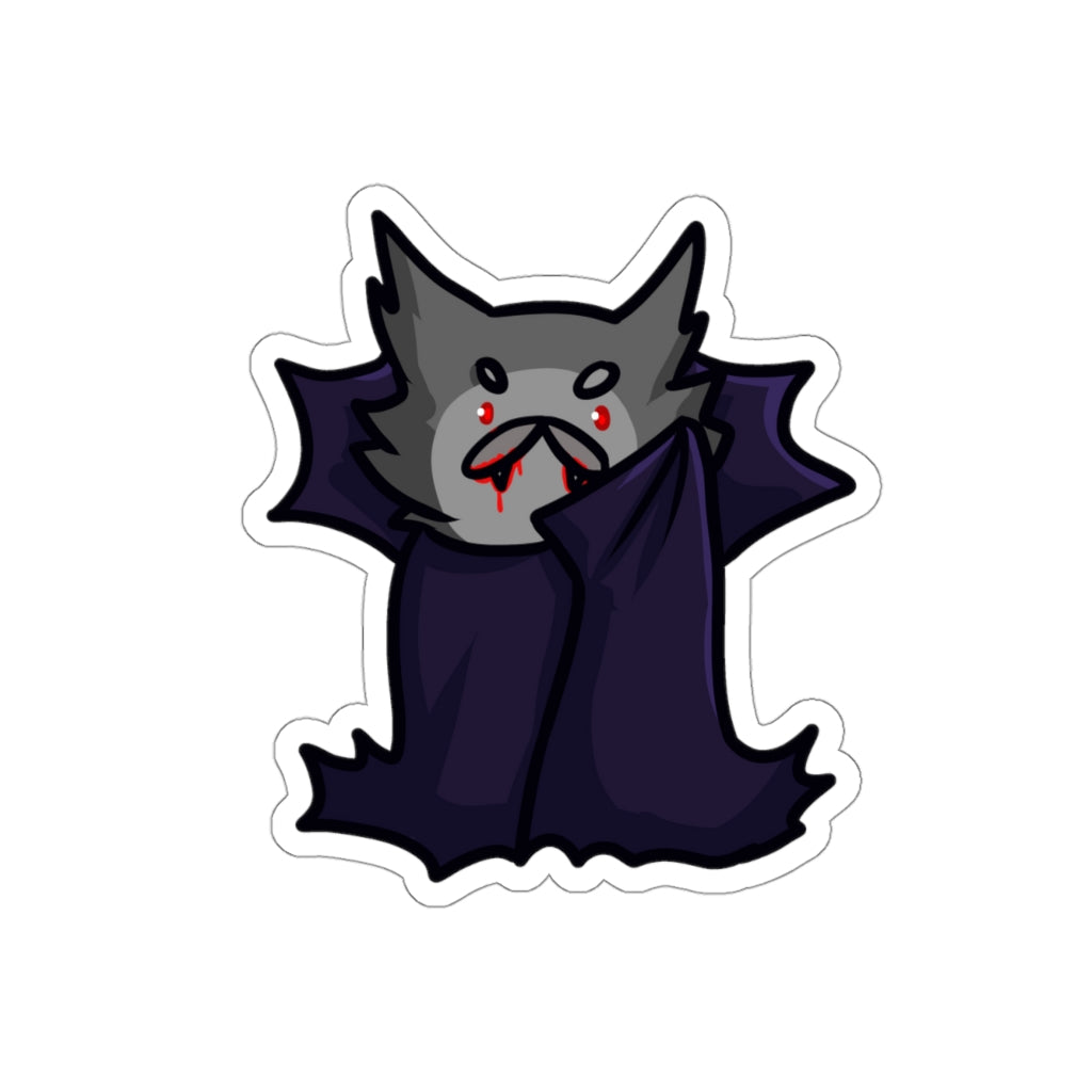 Vampire Cat Die-Cut Sticker