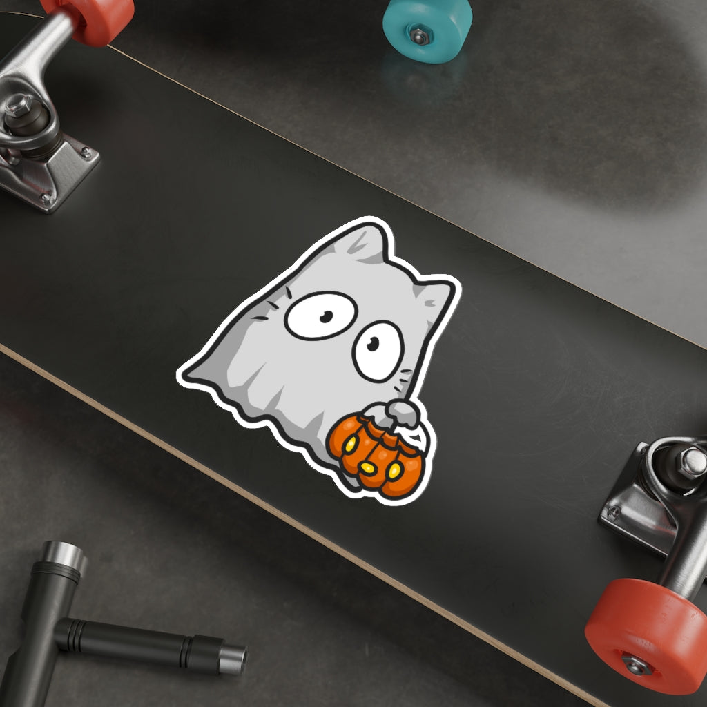 Halloween Cat Die-Cut Sticker