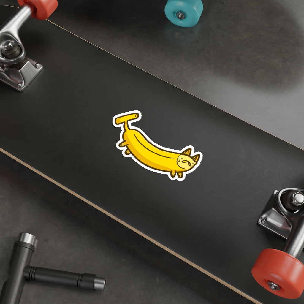 Banana Cat Die-Cut Sticker
