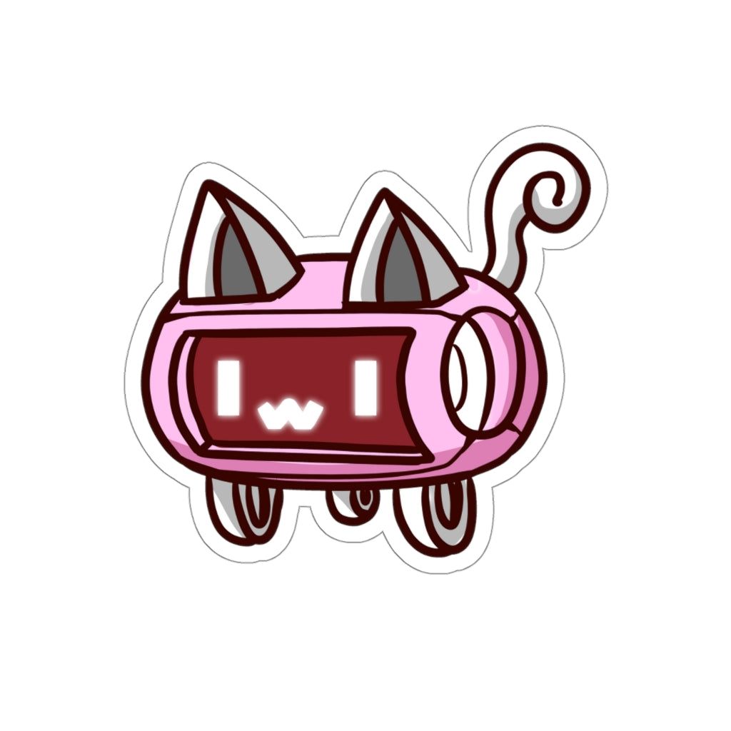 Speaker Cat Die-Cut Sticker