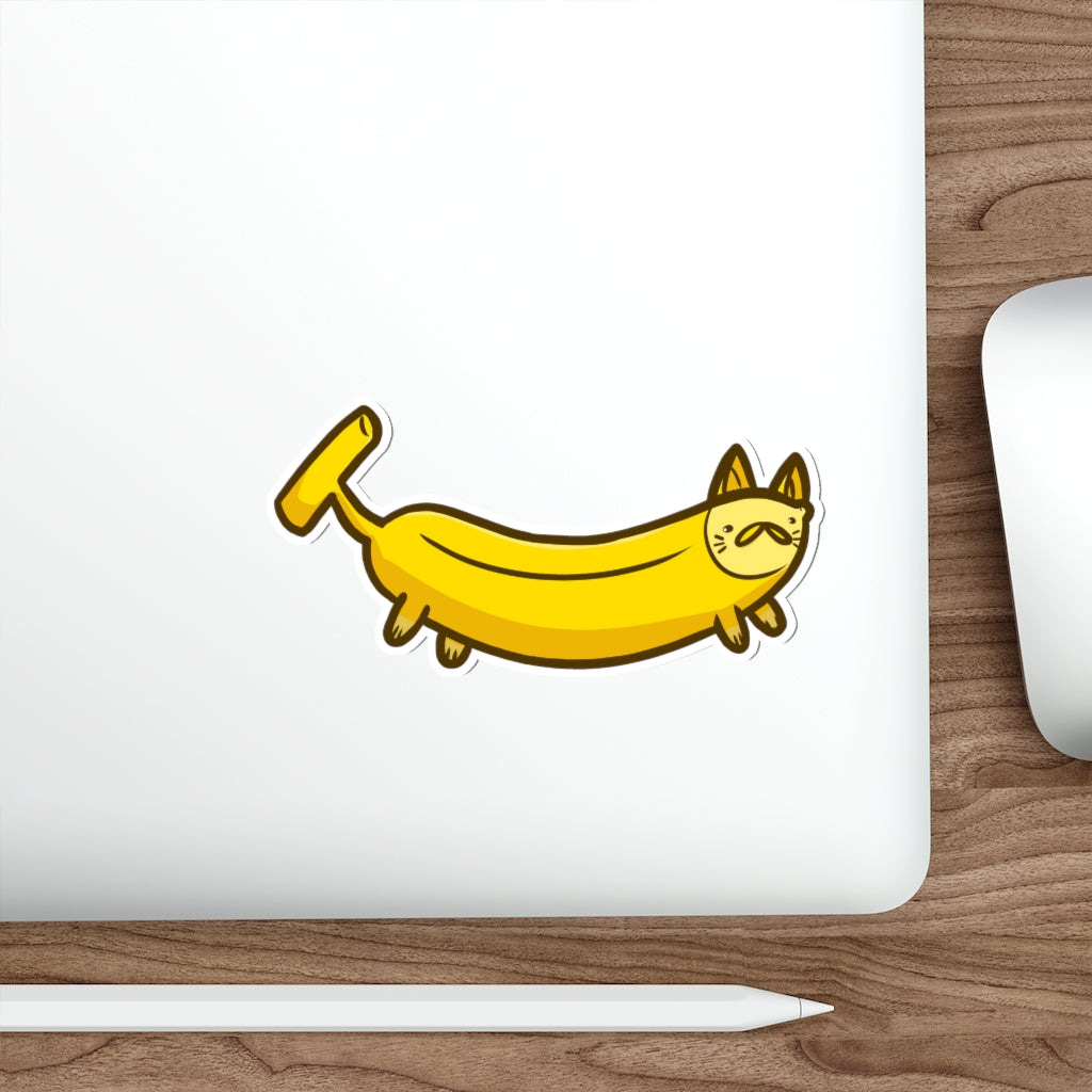 Banana Cat Die-Cut Sticker