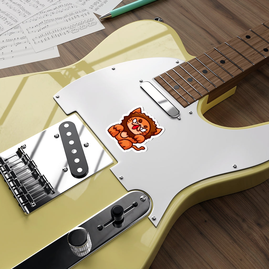 Lion Cat Die-Cut Sticker