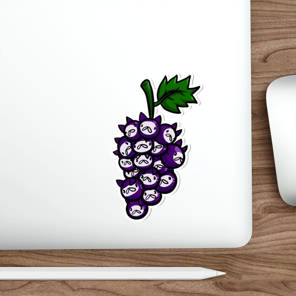 Grape Cats Die-Cut Sticker
