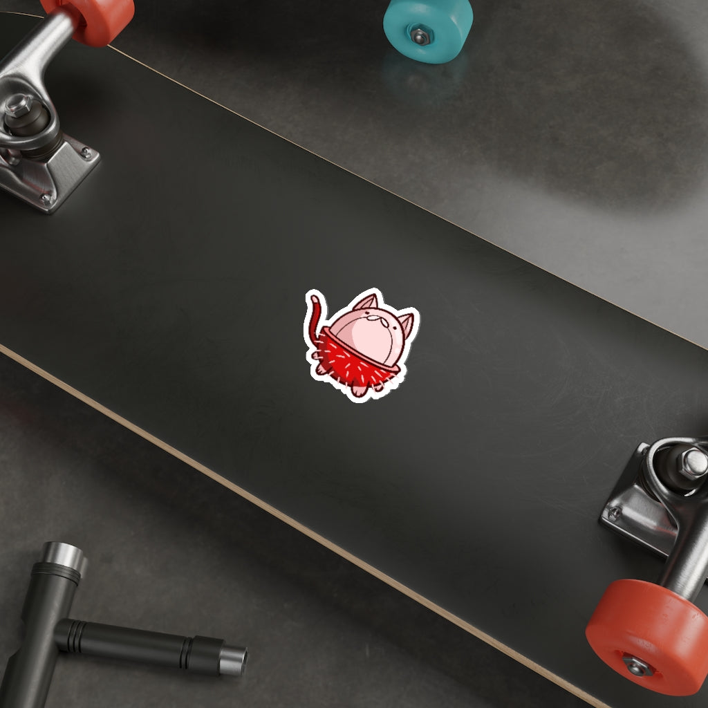 Rambutan Cat Die-Cut Sticker