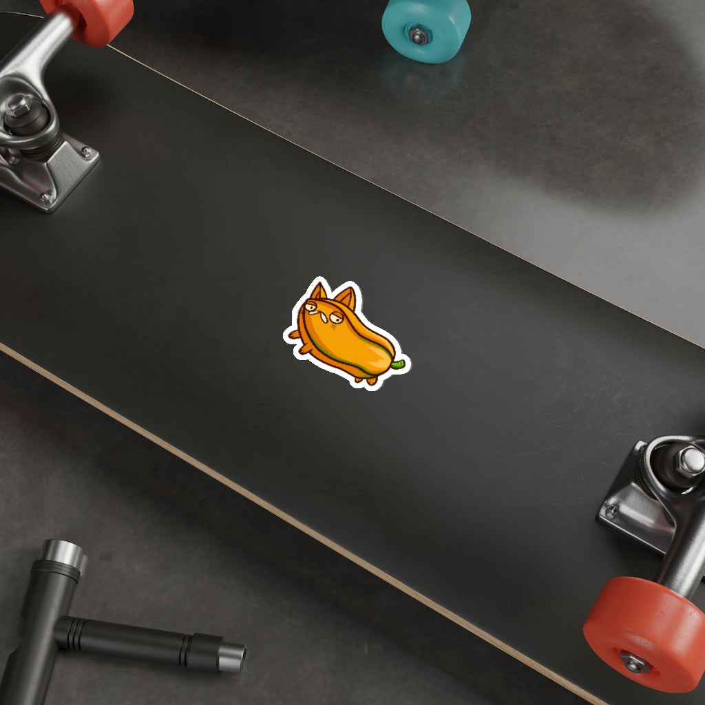 Papaya Cat Die-Cut Sticker