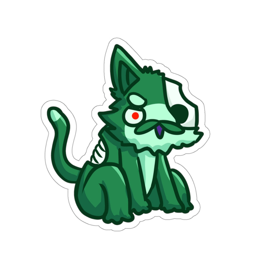 Zombie Cat Die-Cut Sticker